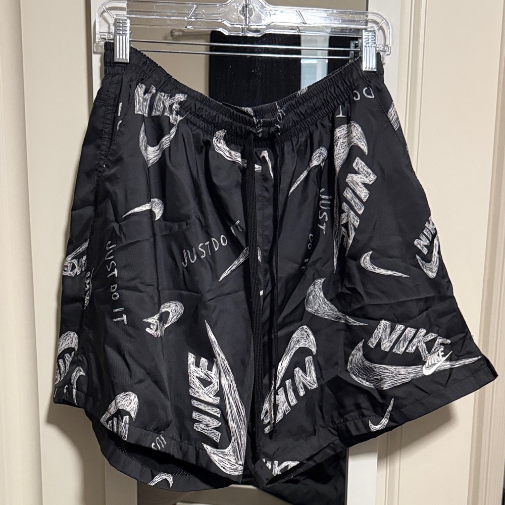 Nike Black & White Moisture Wicking Shorts